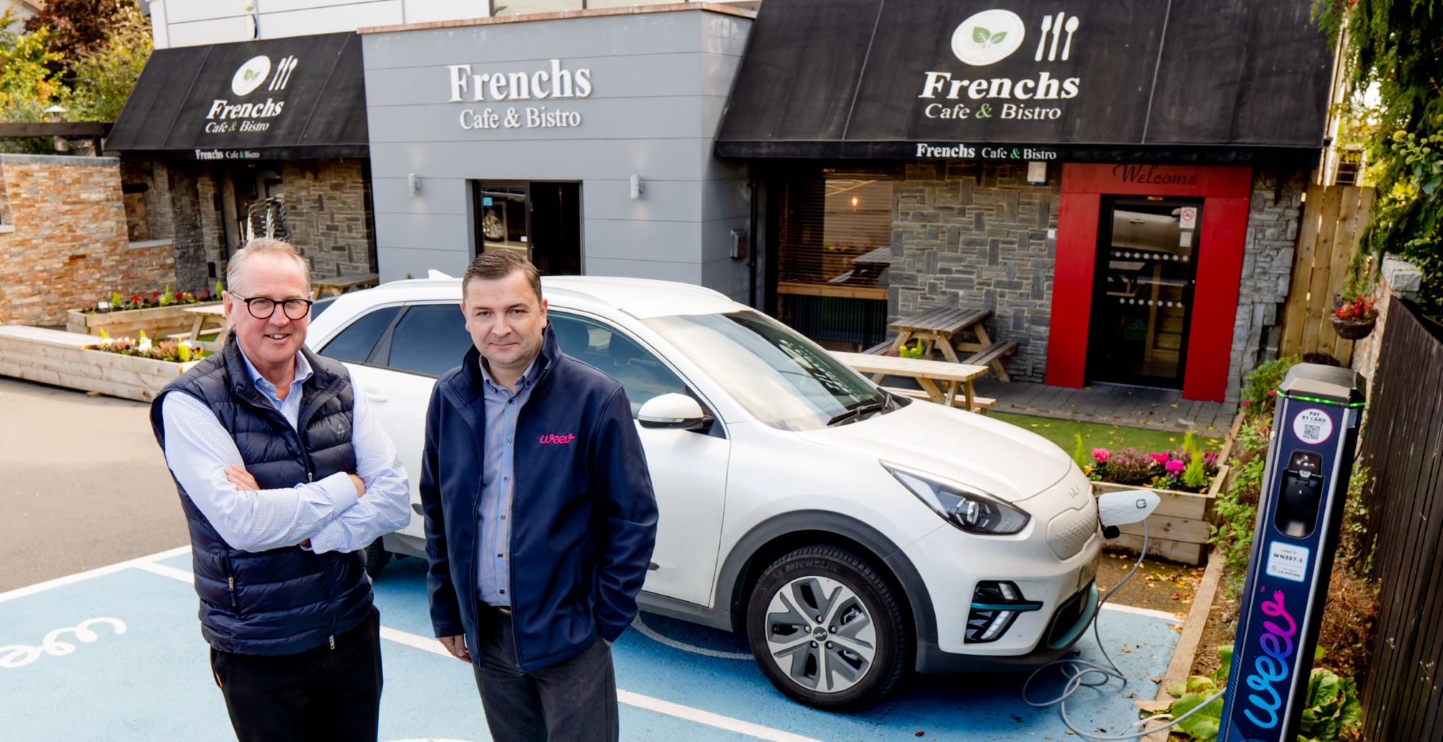 Weev installs EV charging points at French’s Cafe and Bistro as part of network expansion